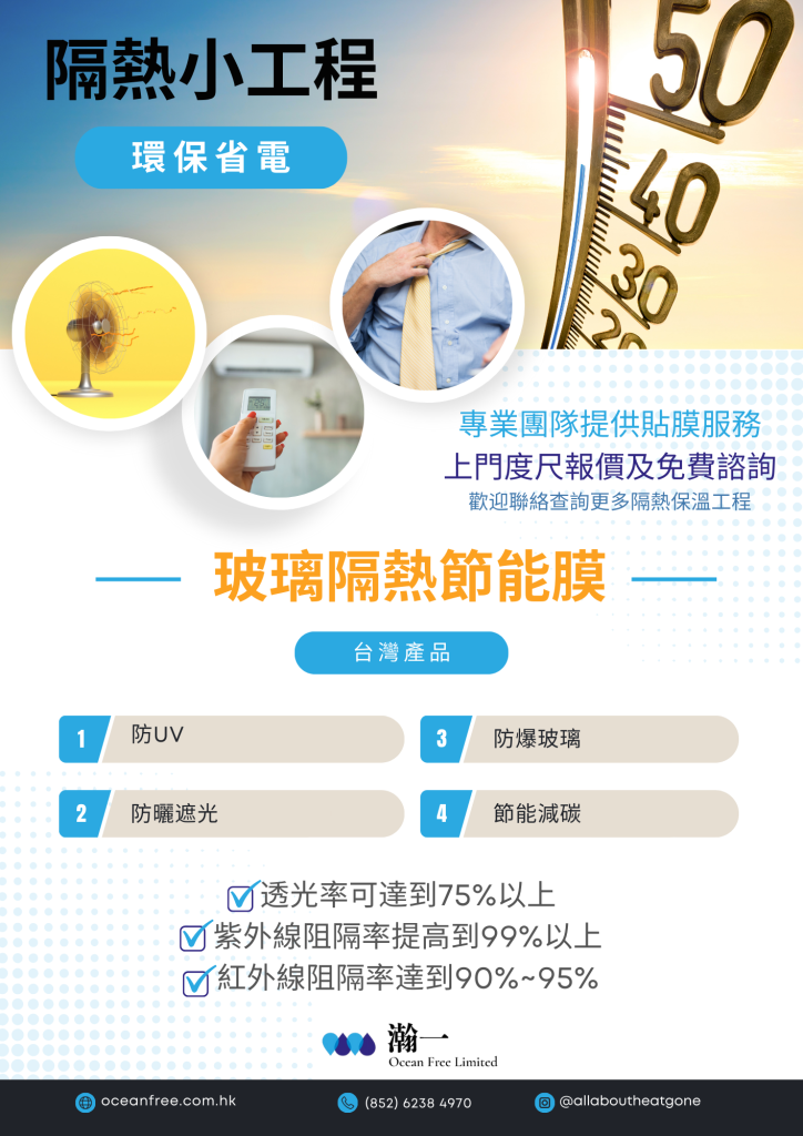 建築的價值來自採光，市售的隔熱膜雖能阻隔紅外線、紫外線，但透光率不佳，增加室內燈光使用率，本產品運用了很多新技術，如納米技術及航太科技等，IMT75透光率可達到75%以上；紫外線阻隔率提高到99%以上；紅外線阻隔率達到90%~95%，有效降低室內燈光使用率，達到節能減碳的目的。家居住宅的窗戶常用的平板玻璃，又稱「清玻璃」，是最普遍、經濟效益最高的玻璃類建材，大量被用在室內外的門、窗、桌面、具有採光、隔音等效果，用作隔屏間隔用可以令空間感大增；平板玻璃無強化作用，安全性及隔熱效果差，如要達到保溫與隔熱效果，則需要再加貼隔熱膜。