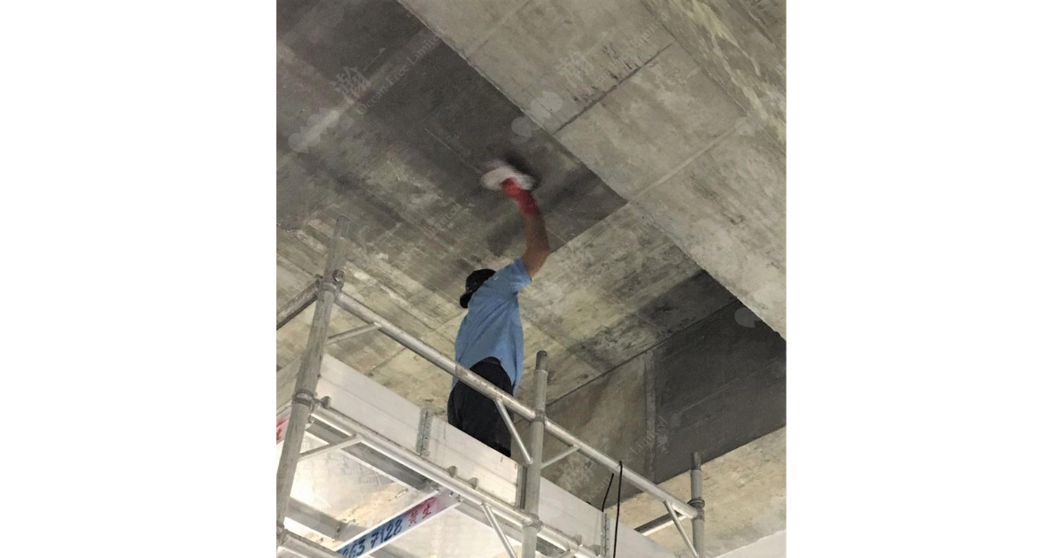 天花牆身保溫工程_施工中_清潔表面1